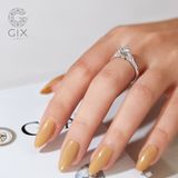  Nhẫn cầu hôn dưới 10 triệu vàng tây 18k đính kim cuơng round siêu to Gixjewel 