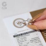  Nhẫn cầu hôn nữ đơn giản vàng trắng 18k - Golden Yes | Gix Jewel 