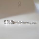 Nhẫn Cưới Vàng 610 Đẹp Đính Kim Cương Gix Jewel - GCR25050113 