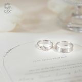  Nhẫn Cưới Vàng 610 Kiểu Hàn Quốc Hiện Đại Gix Jewel - GCR25050111 