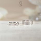  Nhẫn Cưới Vàng 18k Kiểu Hàn Quốc Hiện Đại Gix Jewel - GCR25050111 
