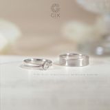  Nhẫn Cưới Vàng 14k Kiểu Hàn Quốc Hiện Đại Gix Jewel - GCR25050111 