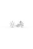  Bông tai đơn giản bạc thật Gix Jewel mạ vàng đính đá tấm 