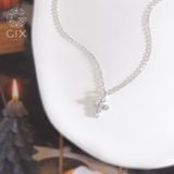  Dây chuyền mặt thánh giá nam nữ vàng trắng 18k mạ bạc 925 đính đá Cz cao cấp Gix Jewel 