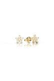  Khuyên tai bạc cho bé vàng 18k hình ngôi sao đẹp đính kim cương Gix Jewelry 