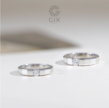  Nhẫn cưới nam nữ vàng 14k đính kim cương luxury Gix Jewel - GCR25050119 