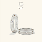  Nhẫn Cưới Đẹp Vàng 10K Gix Jewel Đính Kim Cương Cao Cấp -GCR25050029 