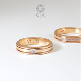  Nhẫn Cưới Đẹp Vàng 14k Gix Jewel Đính Kim Cương Cao Cấp - GCR25050029 