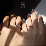  Nhẫn Cưới Vàng 14K Đính Kim Cương Cao Cấp Gix Jewel - GCR25050123 