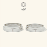  Nhẫn Cưới Colore  Hai Màu Vàng 18k Khắc Tên Gix Jewel - GCR25050019 