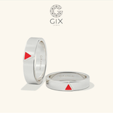  Nhẫn Cưới Vàng Tây 14K Đẹp Khắc Chữ - Symara | GCR25050007 