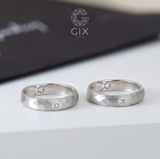  Nhẫn Cưới Vàng 14k Vát Hammer Độc Đáo Gix Jewel - GCR25050135 