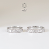  Nhẫn Cưới Vàng 10k Vát Nhám Đẹp Lạ Gix Jewel - GCR25050133 