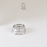  Nhẫn Cưới Vàng 14k Vát Nhám Đẹp Lạ Gix Jewel - GCR25050133 