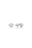  Khuyên tai nữ cá tính vàng trắng bạc ý 925 hình con mắt đính đá cao cấp Gix Jewel 