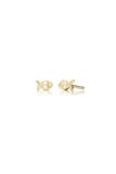  Khuyên tai vàng bạc nữ đơn giản đính kim cương đẹp hình con cá Gix Jewelry 