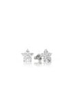  Bông tai hột xoàn vàng 18k bạc đẹp thời trang hình ngôi sao sang trọng tặng mẹ Gix 