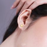  Hoa tai đẹp vàng 18k bạc cho nữ hình hoa cúc tana cao cấp Gix Jewelry 