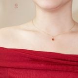  Vòng cổ vàng tây cho nữ đẹp hình hoa 5 cánh tráng màu dễ thương ôm sát cổ Gixjewel 