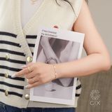  Nhẫn vàng 18k & bạc nữ kiểu đẹp bản to Croissant đeo sang trọng Gixjewelry 