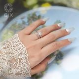  Nhẫn Cầu Hôn Đẹp Vàng Tây 18K Kim Cương Moissanite - Eternelle | Gixjewel 