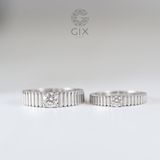  Nhẫn Đôi Kiểu Mới Đính Kim Cương Nhân Tạo Gix Jewel - GCR25050108 