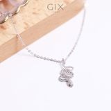  Dây chuyền rắn xoắn đuôi vàng 610 18k nữ sợi nhỏ kiểu mới nhất Gixjewel 
