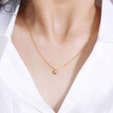  Dây chuyền vàng trái tim sợi chữ cong kiểu mới vàng 18k bạc thật đẹp nhất GixJewelry 