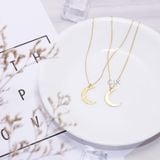  Dây chuyền bạc mạ vàng mặt trăng hammer nhám cá tính Gix Jewel 