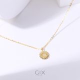  Dây chuyền vàng mỏng hot trend vàng 610 sát cổ nữ hình cúc hoạ mi Gix Jewelry 