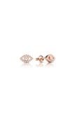  Khuyên tai nữ cá tính vàng trắng bạc ý 925 hình con mắt đính đá cao cấp Gix Jewel 