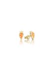  Khuyên tai cho bé vàng tây bạc ý 925 hình củ cà rốt cute Gix Jewel 