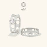  Nhẫn cưới thiết kế độc đáo vàng tây 18k đẹp rẻ nhất đính hột xoàn Gix Jewel 
