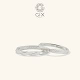  Nhẫn Cặp Bạc Đẹp Kiểu Hiện Đại Gix Jewel - GCR25050023 