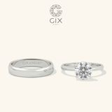  Nhẫn đôi nam nữ đẹp đính đá cao cấp Gixjewel - GCR25050025 