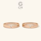  Nhẫn Cưới Trái Tim Vàng 610 Đẹp - GCR25050038 