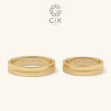  Nhẫn cặp đẹp bản to khắc hoa văn Gix - GCR25050043 