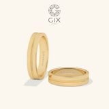 Nhẫn cặp đẹp bản to khắc hoa văn Gix - GCR25050043 
