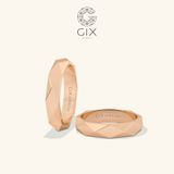  Nhẫn cặp vát cạnh hiện đại Gix Jewel - GCR25050034 
