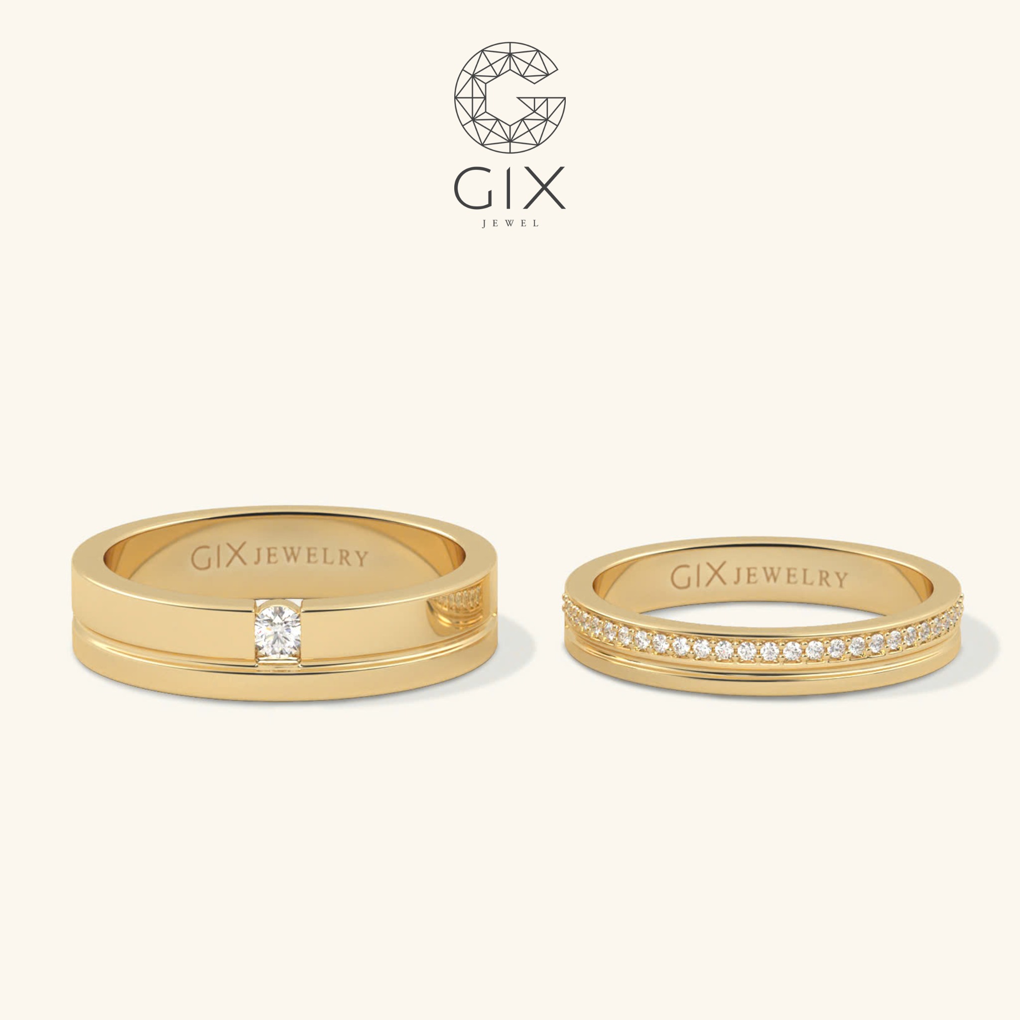 NHẪN CƯỚI KIM CƯƠNG CAO CẤP VÀNG 18K ĐẸP NHẤT BẢN TO KHẮC NHẪN CƯỚI KIM CƯƠNG CAO CẤP VÀNG 18K ĐẸP NHẤT BẢN TO KHẮC