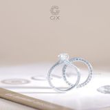  Nhẫn cưới ghép đôi đơn giản vàng 18k siêu đẹp diamond Gix Jewel 