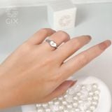  Nhẫn signet bạc nữ cao cấp Gix Jewel mạ vàng 18k hình trái tim khắc tên đẹp 