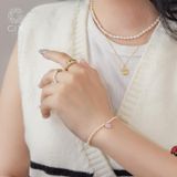  Dây chuyền khắc tên bằng vàng bạc theo yêu cầu đeo đôi nam nữ Gix 