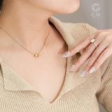  Vòng cổ nam nữ khắc tên mình vàng 18k bạc ý 925 hộp rubik kiểu mới Gix 