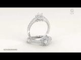  Nhẫn cầu hôn vàng tây 18k đẹp đính hột xoàn siêu to Gixjewel 