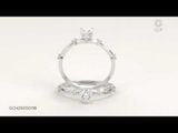  Nhẫn Cầu Hôn Twist Of Love Vàng 18K Đính Kim Cương Hình Trái Tim Gix Jewel 