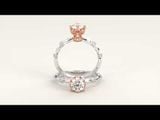  Nhẫn Cầu Hôn Kiểu Đẹp Giá Rẻ Vàng Tây 18K Đính Kim Cương Nhân Tạo Gix Jewel 