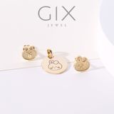  Mặt dây chuyền bạc hình gấu và thỏ dễ thương Gix Jewel 