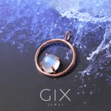  Mặt dây chuyền bạc đính đá Moonstone Gix Jewel 