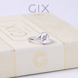  Nhẫn signet ring bạc hình tiểu hành tinh Gix Jewel 